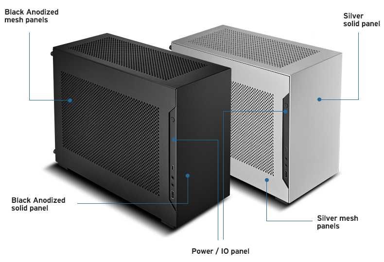 Mini-ITX корпус Lian Li DAN Cases A4-H2O X4 Black/Silver (В наявності)