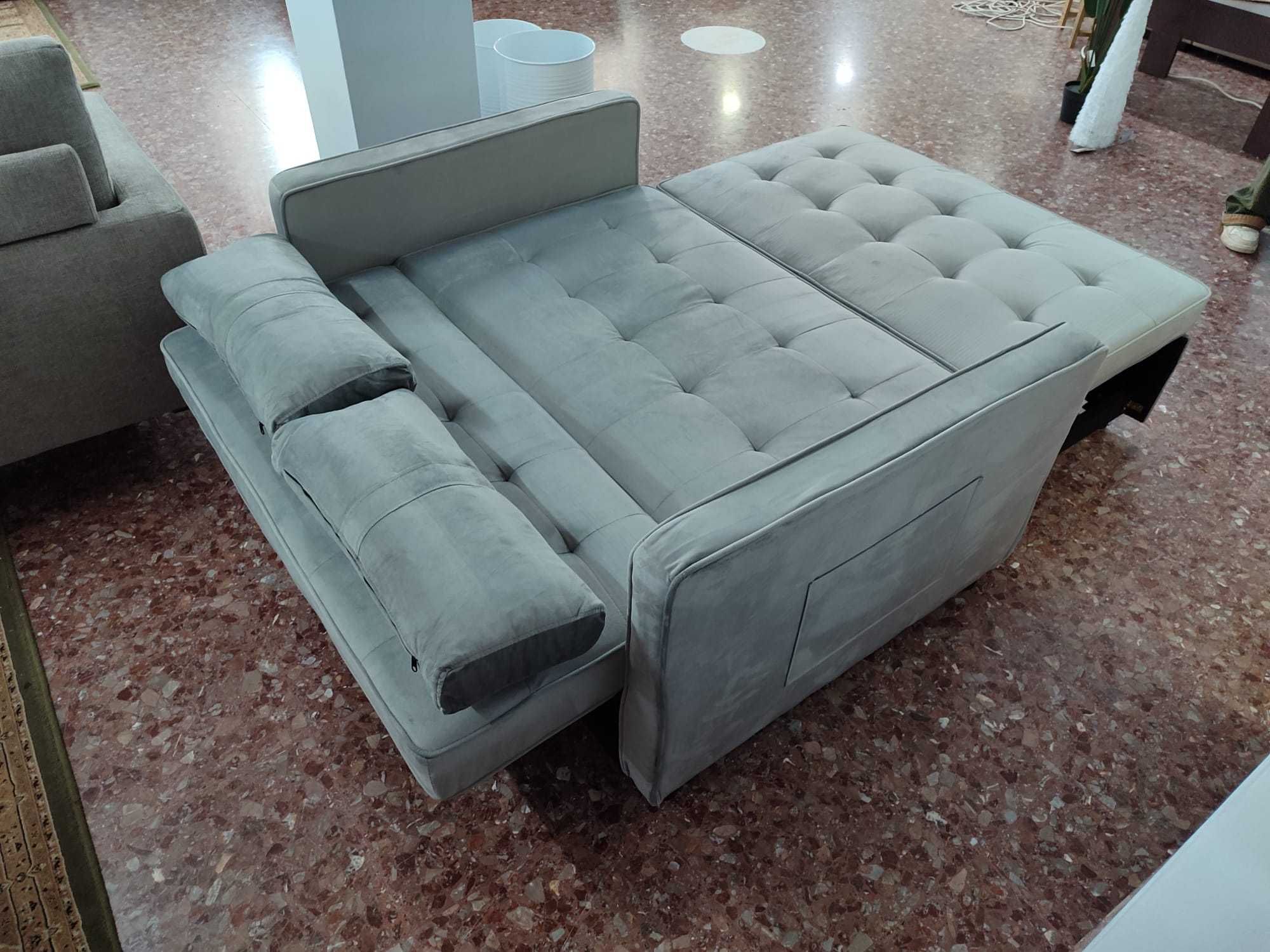 SOFA CAMA VELUDO ¡pague em casa!