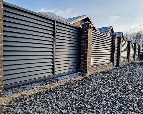 Ворота откатные. Автоматические ворота консольные.