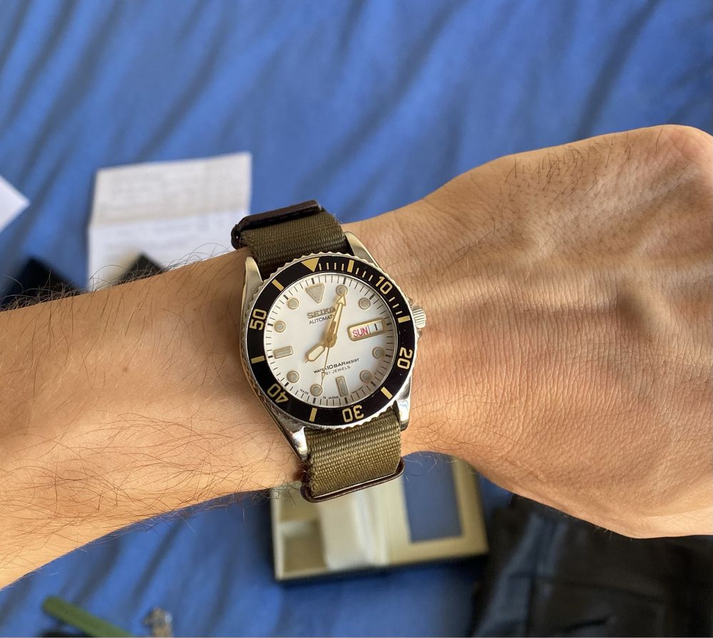 Zegarek Seiko SKX027 7s26 0050 diver vintage