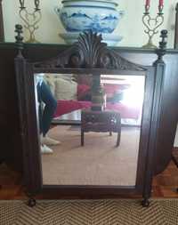 Espelho Vintage de madeira nobre