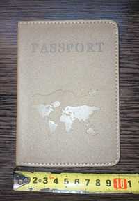 Обложка для паспорта - книжки, новая цвет бежевый