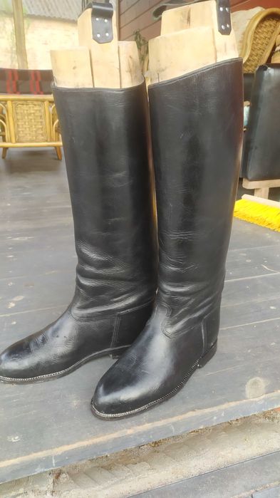 Skórzane buty oficerki