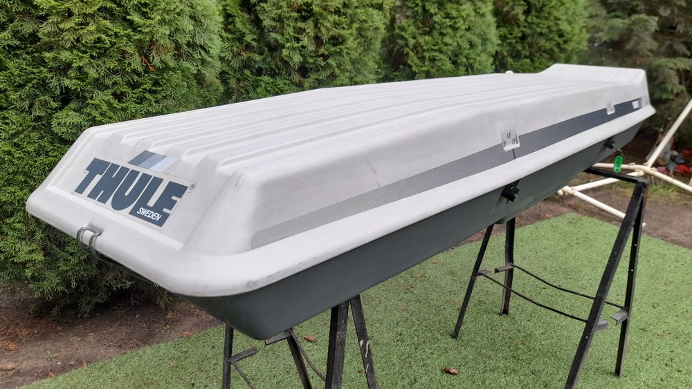 Box bagażnik dachowy Thule 250 bardzo mocny prawo lewo jeep bus kamper