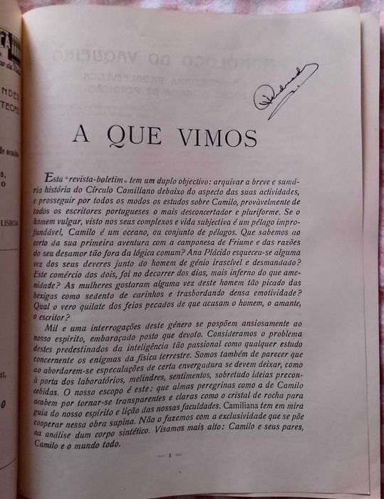 Camiliana & Vária n.º 1