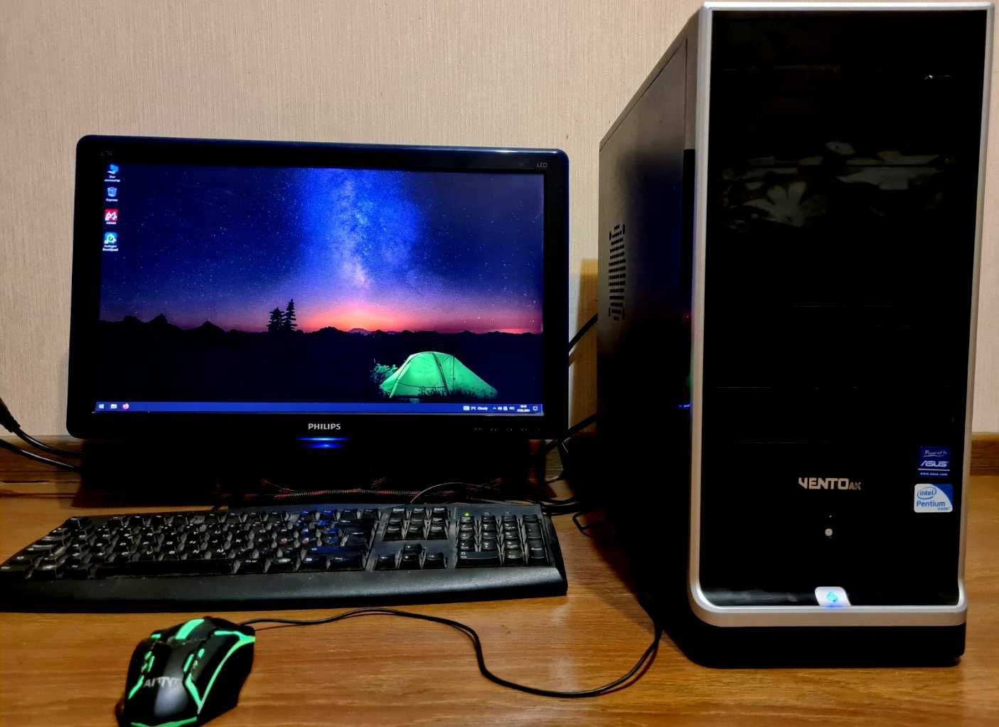 Компьютер для работы и поиграть 4 ядра видеокарта SSD
