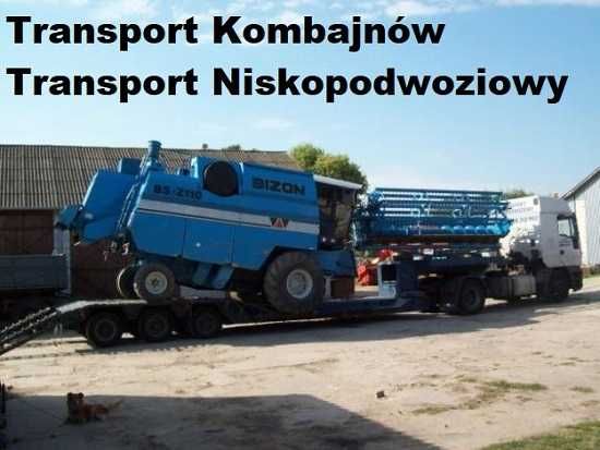 Niskopodwoziowy Ponadgabarytowy TRANSPORT MASZYN Rolniczych koparek