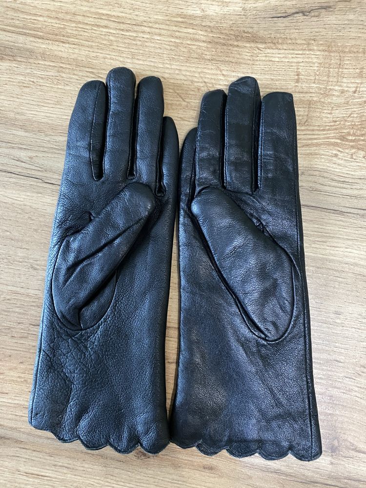 Шкіряні рукавички/перчатки, 6,5 розмір