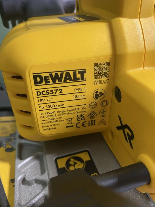 Pilarka dewalt dcs572 + 2 akumulatory + prowadnica 1,5 m oryginlna