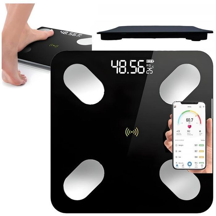 Waga Łazienkowa Slim Analityczna 180kg SMART Bluetooth