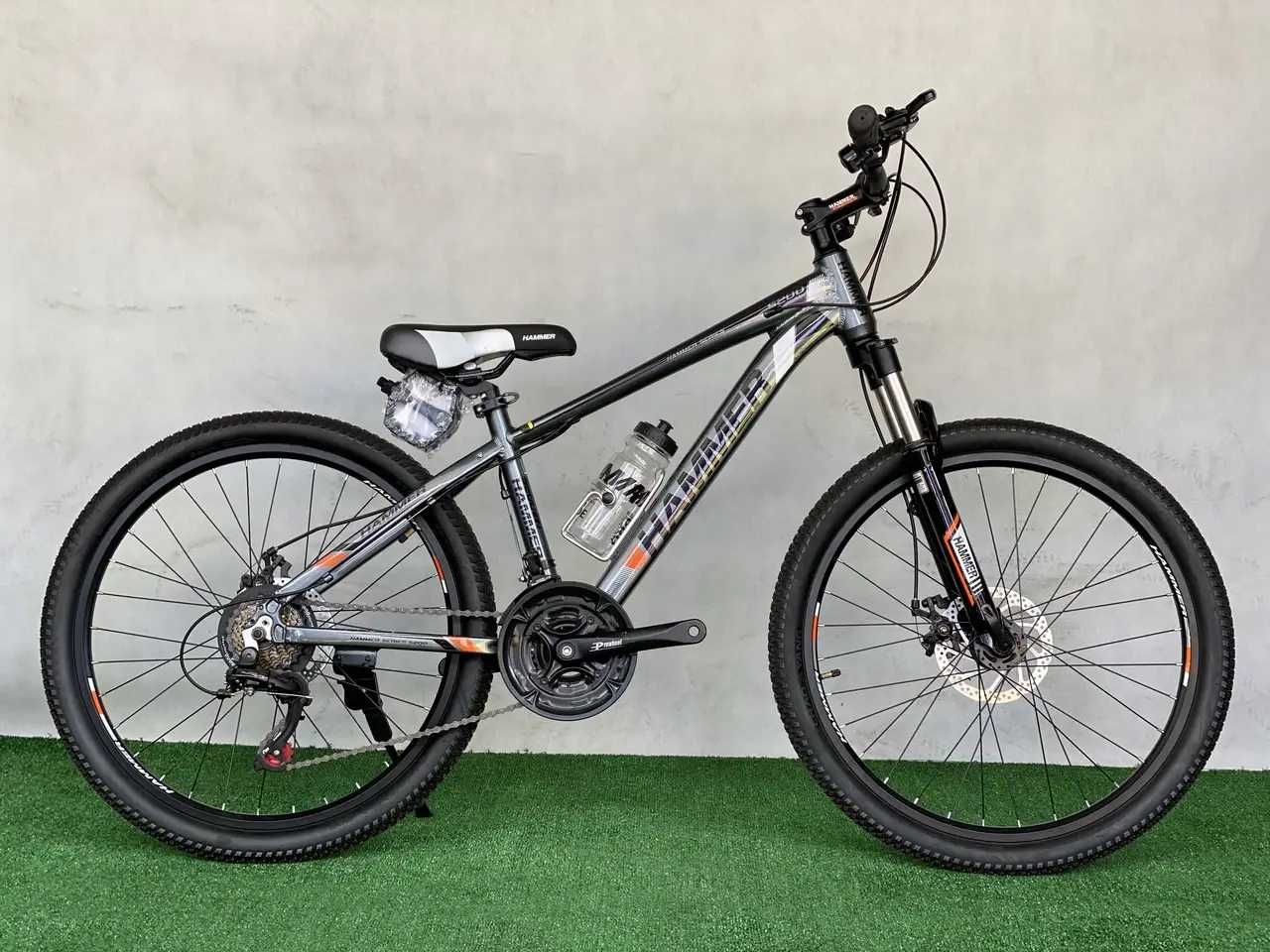 Велосипед подростковый S200 HAMMER 24" оборудование shimano Серый