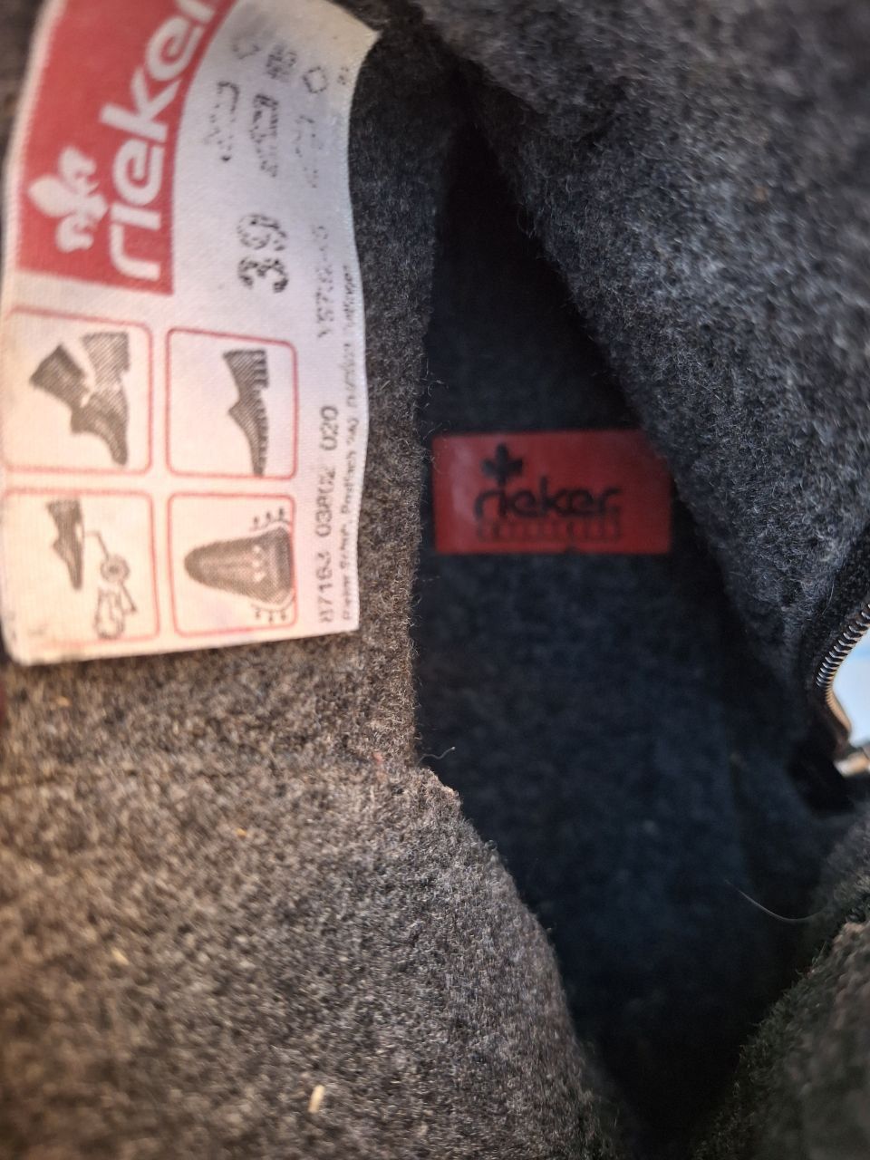 Ботинки Rieker кожаные.