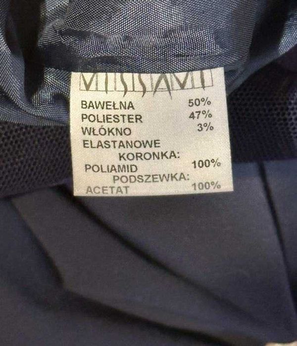 Sukienka koktajlowa Vissavi granatowa, z siateczką, rozm.40