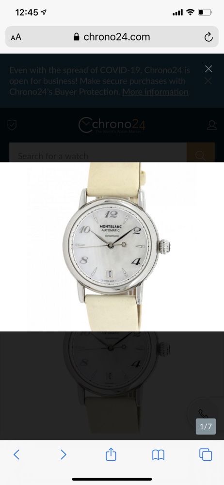 Продам часы Montblanc Lady Automatic 7227