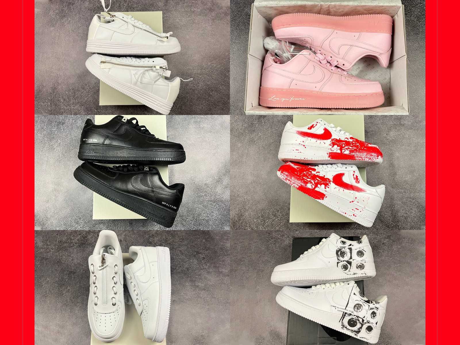 ‼️КРАЩА ЯКІСТЬ Кросівки Nike Air Force 1 Acronym/aniversary/CDG 36-46