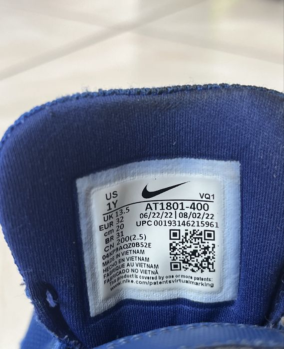 Фирменные кроссовки Nike runner для бега, 32 размер