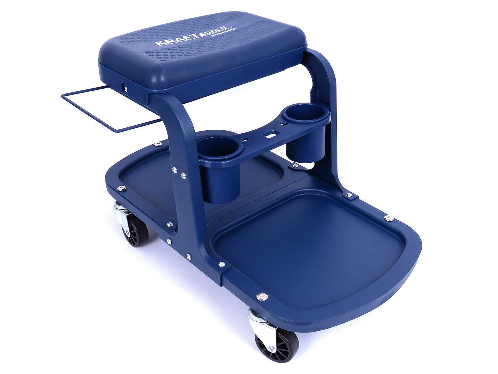 KRAFT&DELE Stołek Siedzisko Taboret Warsztatowy Krzesło Wózek KD10762
