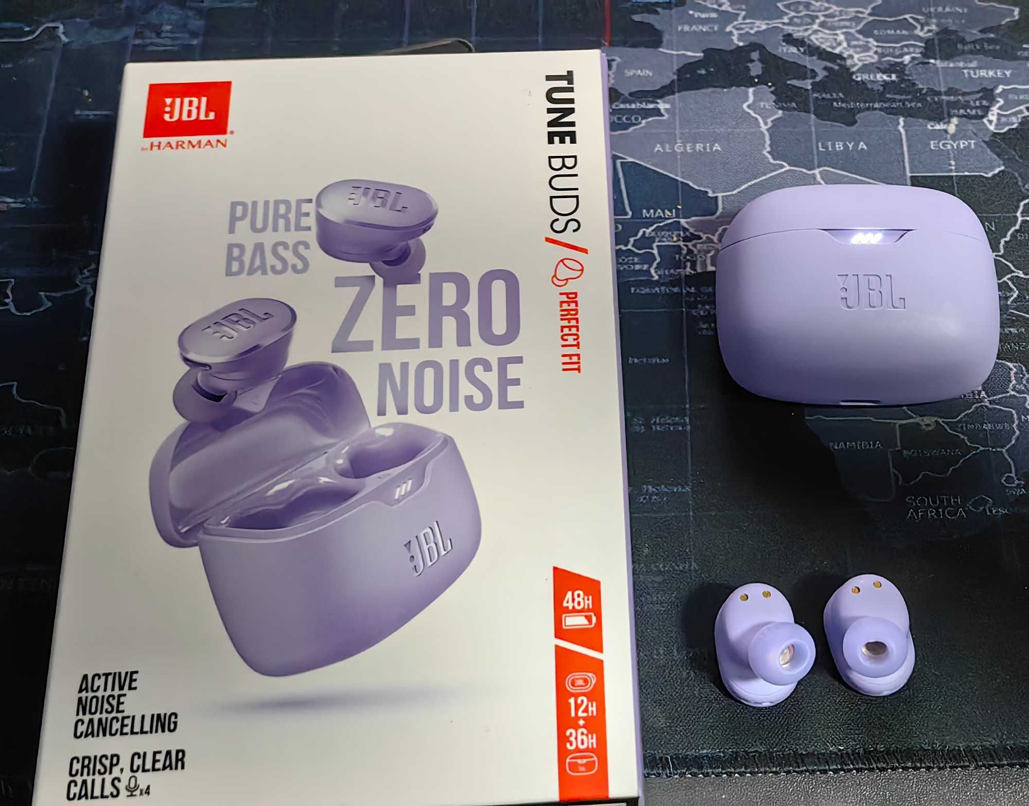 Słuchawki JBL Tune Buds Dokanałowe Bluetooth Fioletowe