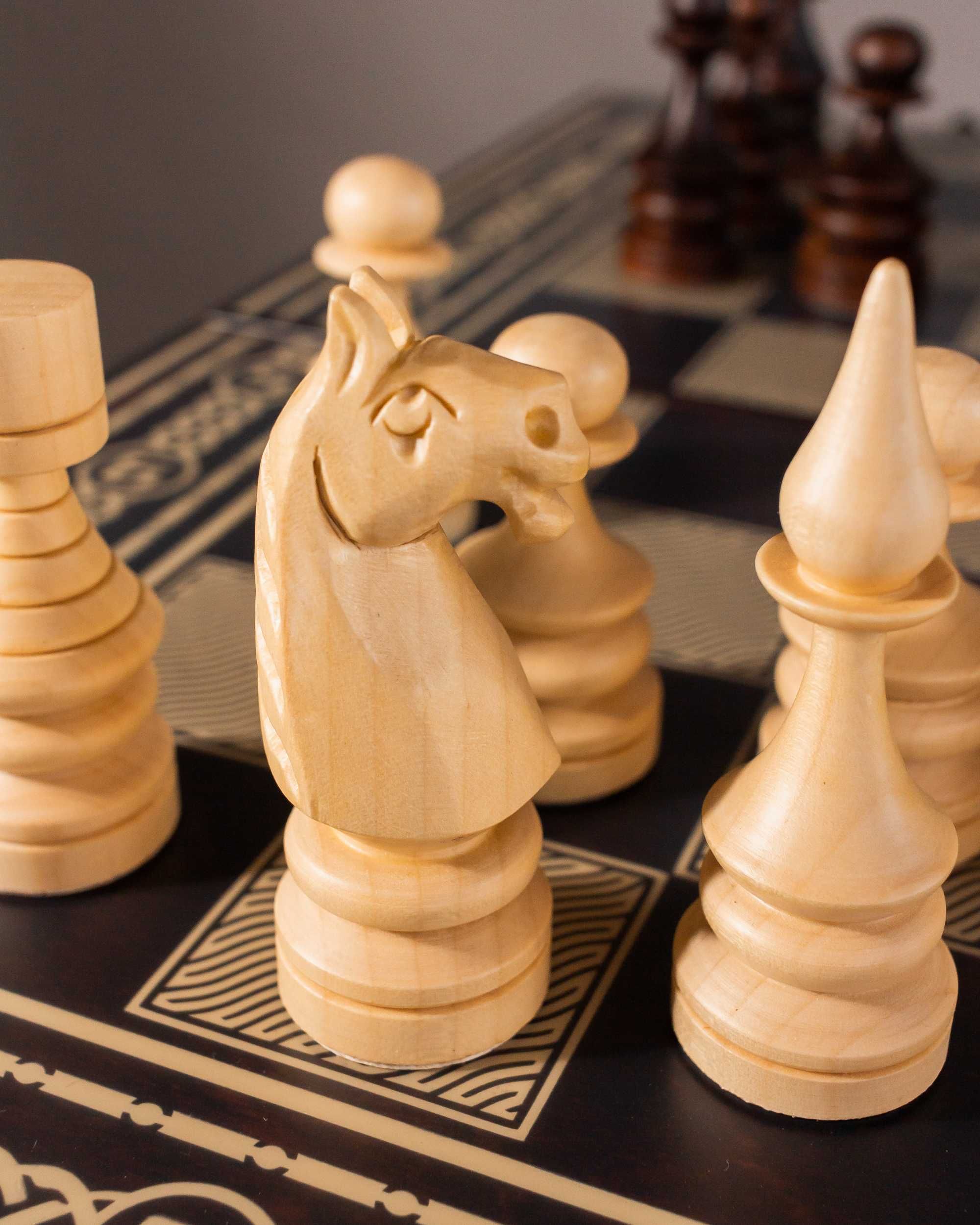 Шахматы из дерева ручной работы премиум качества