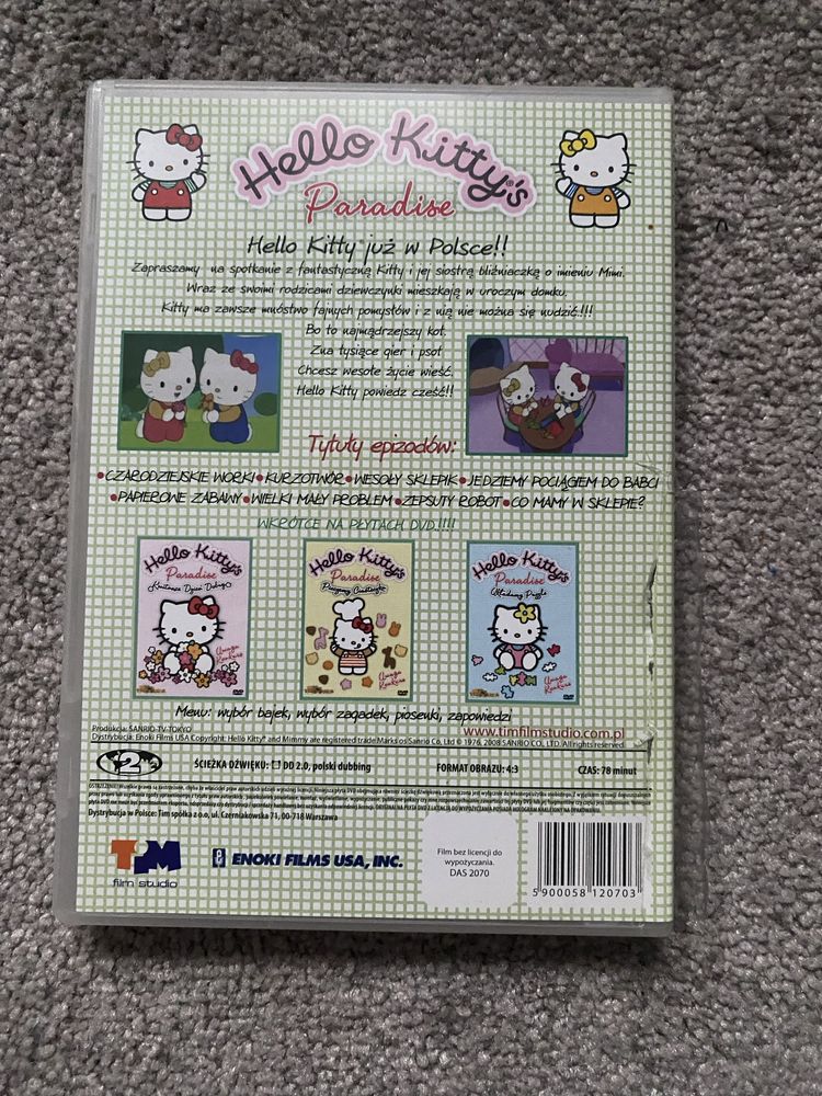 Płyta DVD Hello Kitty Paradise Papierowe Zabawy