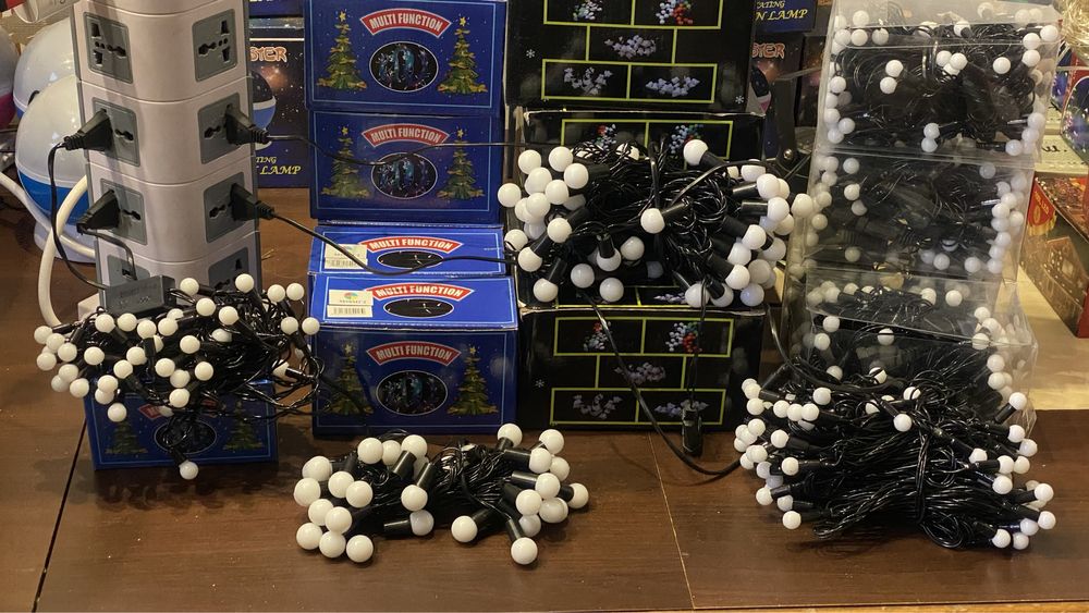 Гирлянда RGB (шарики) один светодиод=два цвета