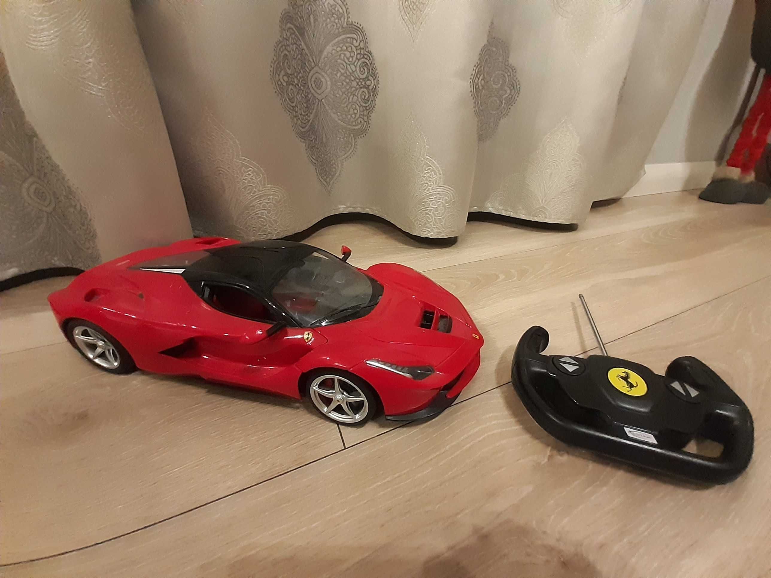 Autko Ferrari na pilota, świeci, jedzie, cofa, na baterie, cena 100zl