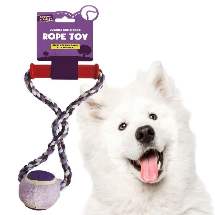 Zabawka Gryzak Szarpak dla Psa Szczeniaka Sznur Piłka na Sznurku