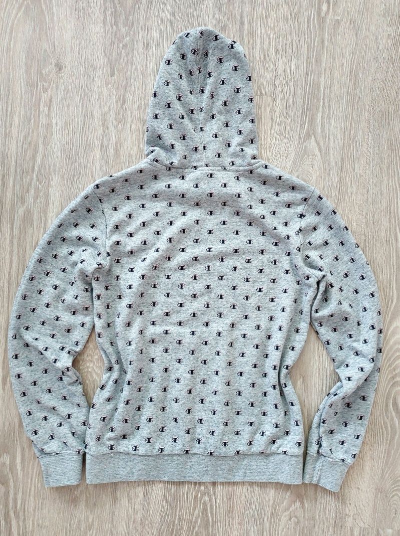 CHAMPION bluza z kapturem szara damska L