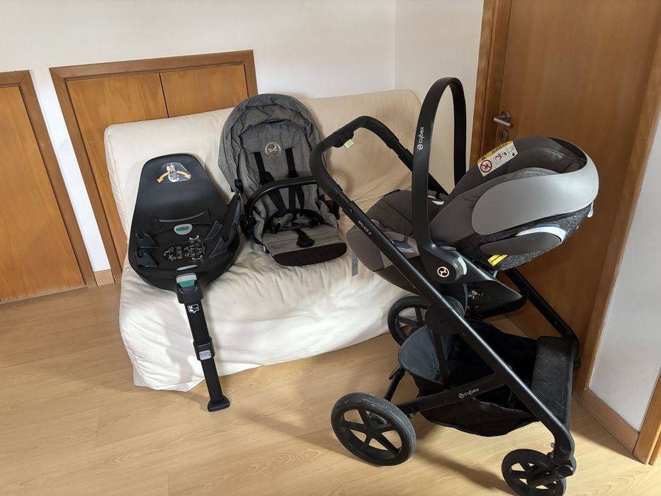 Conjunto Cybex Balios S - Ovo, cadeira e base Isofix