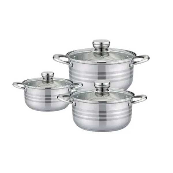 Набор кастрюль Rainberg RB-604 6 предметов, набор кухонной нержавеющей