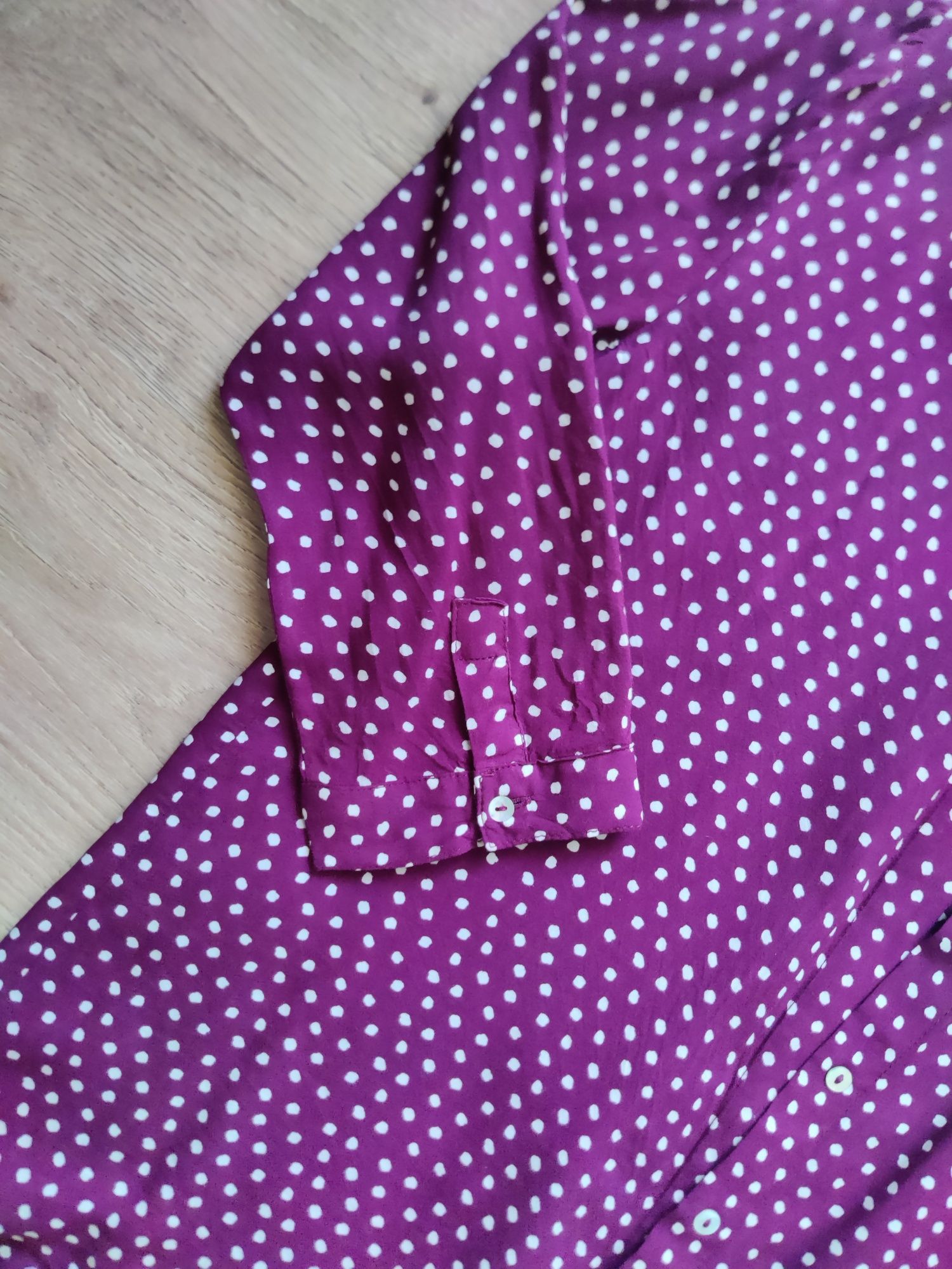 Camisa estampada com bolinhas / Stradivarius