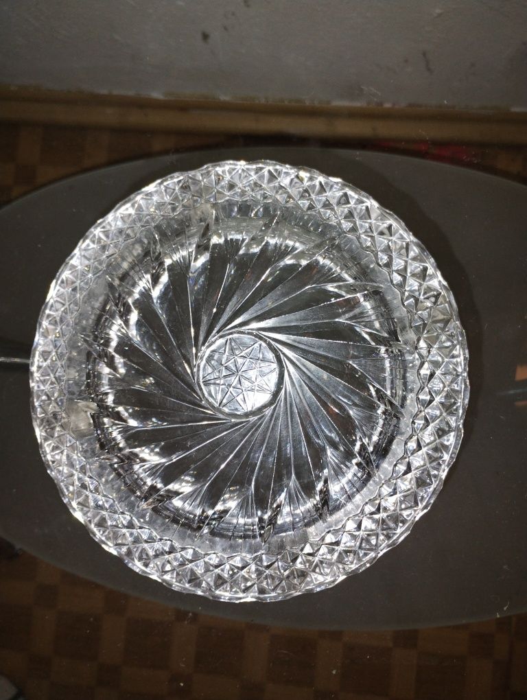 Popielniczka krysztal grube szklo