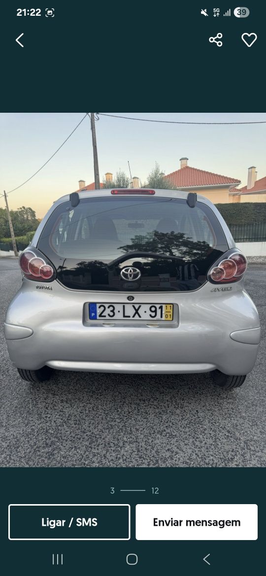 TOYOTA  AYGO 5 portas negociável