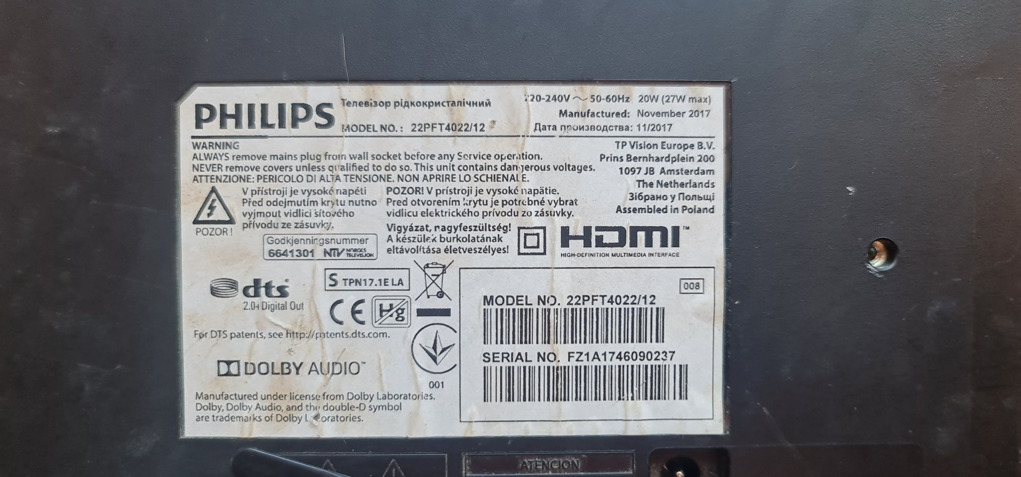Tv /Monitor Philips