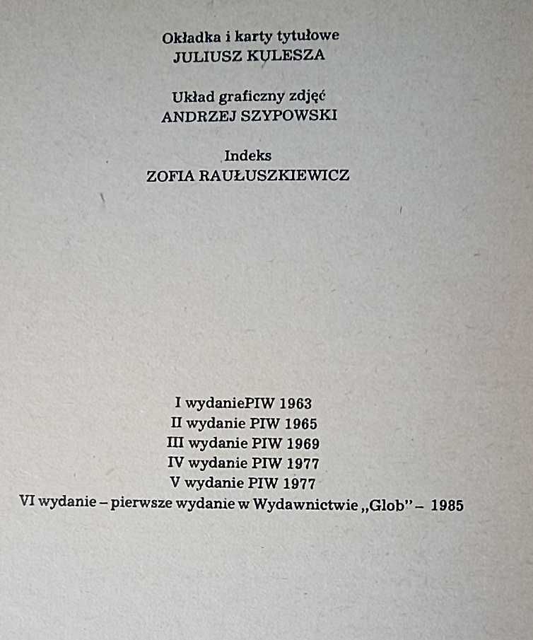 Szypowska "Konopnicka jakiej nie znamy" wydanie VI GLOB 1985r