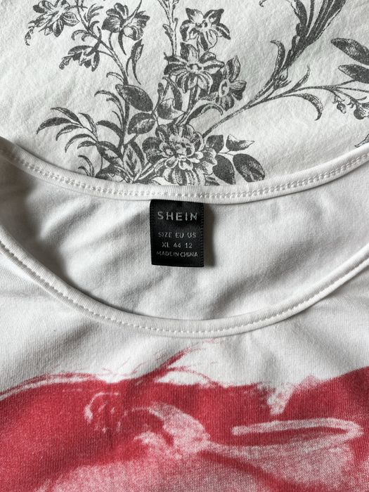 Graphic tee crop top z nadrukiem y2k 2000s 90s 42 XL