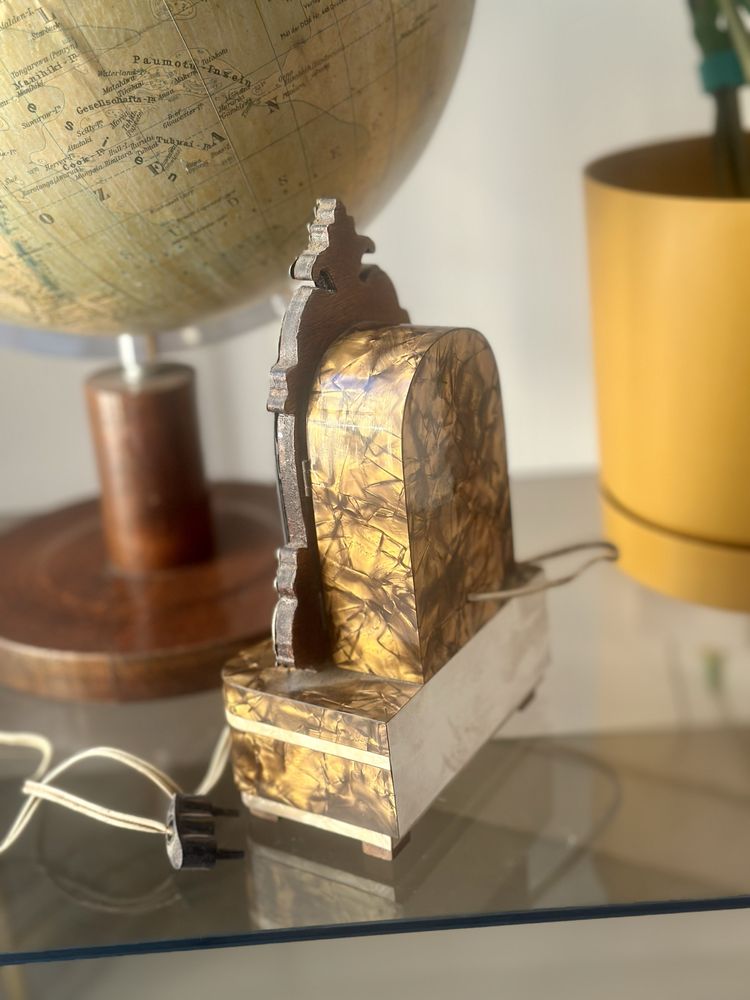 Pozytywka z figurką Matki Boskiej Fatimskiej retro vintage antyk