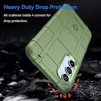 Etui Samsung Galaxy A54 5G pancerne, Khaki, ochrona 360°, RuggedShield