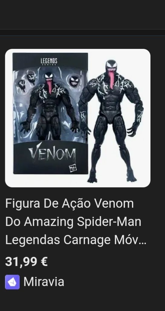 Boneco venom marvel