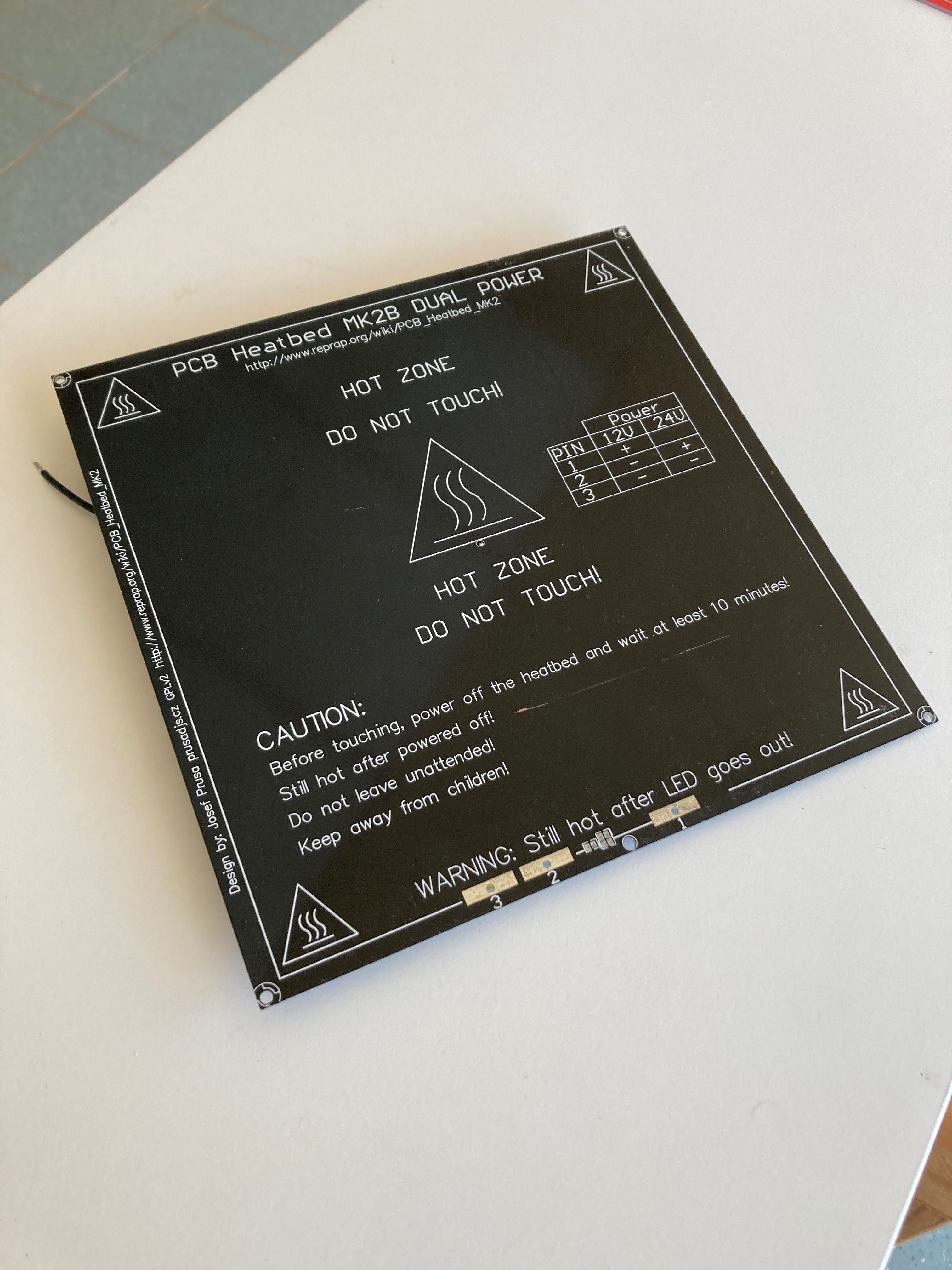 Mesa Aquecida (Heat Bed) para Impressora 3D