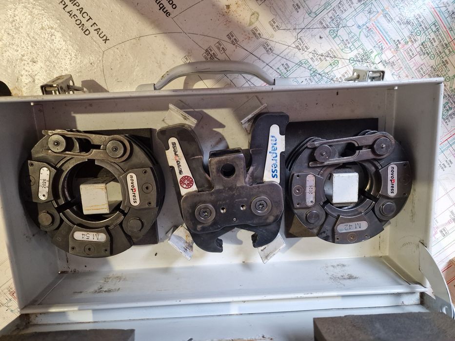 Szczęki Novopress Geberit Mapress pasują do Rems Ridgid Milwaukee