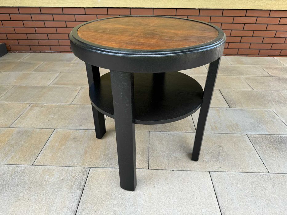 stolik kawowy mały intarsja stoliczek ława okrągły stół