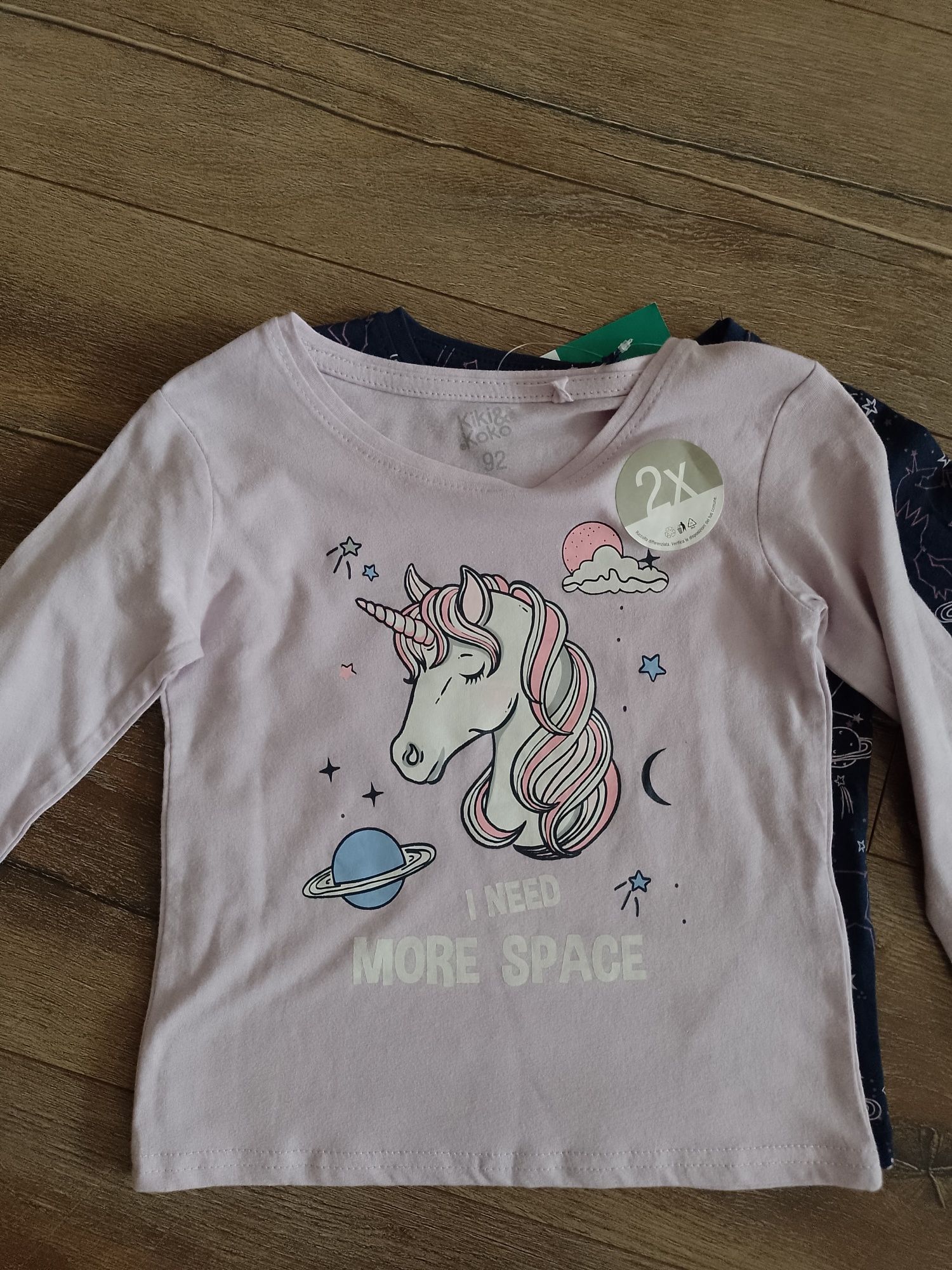 T-shirty bawełniane dwupak rozm 92.Nowe.