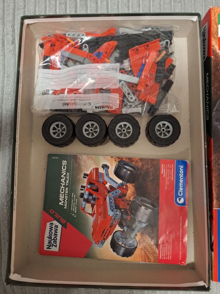 Klocki Clementoni Monster Truck 10w1 auto samochód 8+ jak lego technic