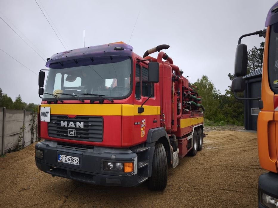 Wuko 14m3 Man 6x4 Recykling do czyszczenia kanalizacji NISKI przebieg