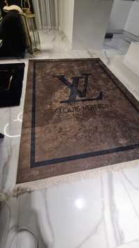Dywan  Louis Vuitton  brązowy 160x230  cm glamour  do  salonu