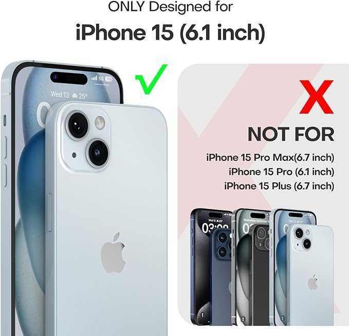 TAURI zestaw do iPhone 15 plecki szkło hartowane obiektywu bezbarwny