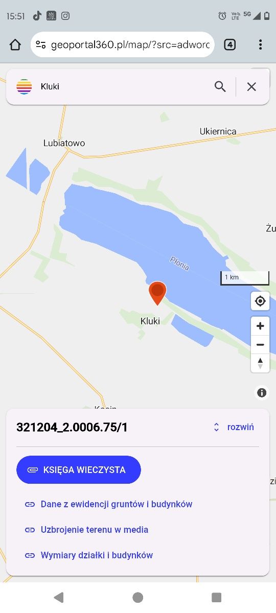 Sprzedam działkę -łąke