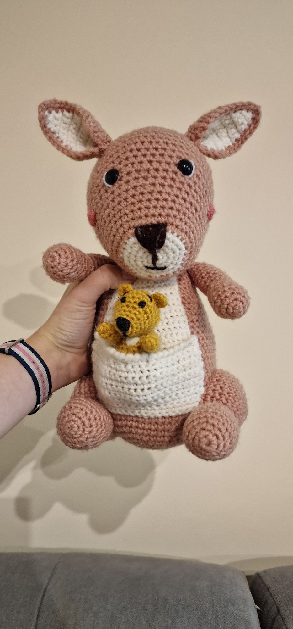 Handmade Kangurzyca z kangurkiem