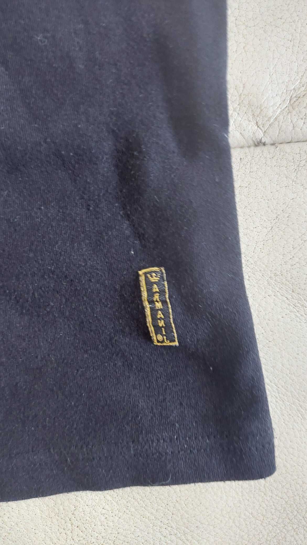 Armani Jeans; męska/ uniseks koszulka/ t-shirt, czarna; roz. M